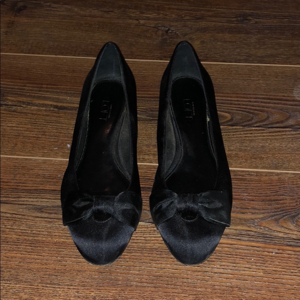 Satin Bow Flats